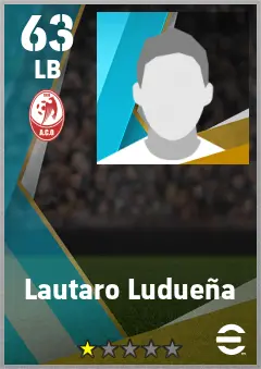 Lautaro Luduena eFootball 2026 player card — 63 OVR LB