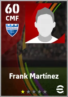 Frank Martinez eFootball 2026 player card — 60 OVR CMF