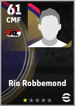 Rio Robbemond eFootball 2026 player card — 61 OVR CMF