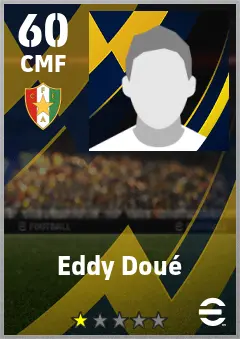 Eddy Doue eFootball 2026 player card — 60 OVR CMF