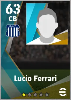 Lucio Ferrari eFootball 2026 player card — 63 OVR CB