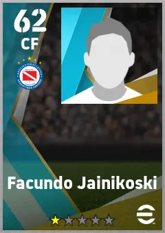 Facundo Jainikoski eFootball 2026 player card — 62 OVR CF