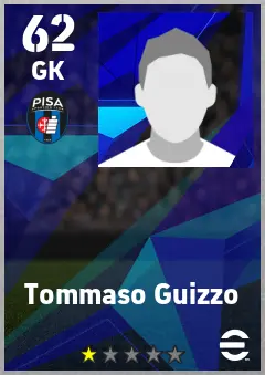 Tommaso Guizzo eFootball 2026 player card — 62 OVR GK