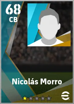 Nicolas Morro eFootball 2026 player card — 68 OVR CB