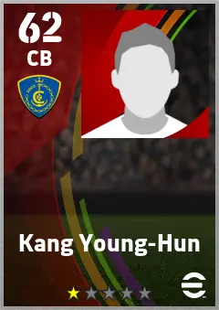 Kang Young-Hun eFootball 2026 player card — 62 OVR CB