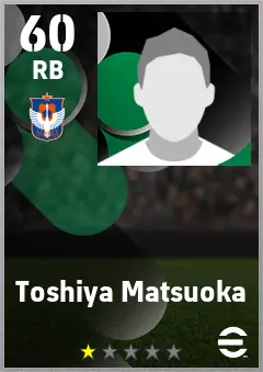 Toshiya Matsuoka eFootball 2026 player card — 60 OVR RB