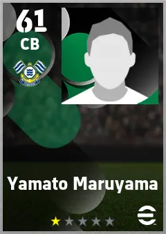 Yamato Maruyama eFootball 2026 player card — 61 OVR CB