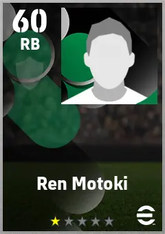 Ren Motoki eFootball 2026 player card — 60 OVR RB