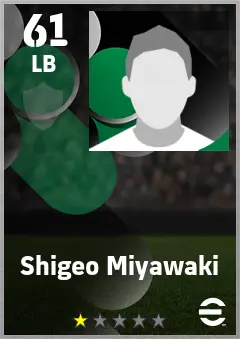 Shigeo Miyawaki eFootball 2026 player card — 61 OVR LB