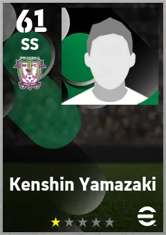 Kenshin Yamazaki eFootball 2026 player card — 61 OVR SS