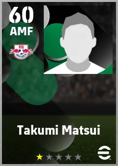 Takumi Matsui eFootball 2026 player card — 60 OVR AMF