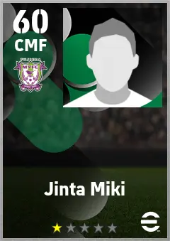 Jinta Miki eFootball 2026 player card — 60 OVR CMF