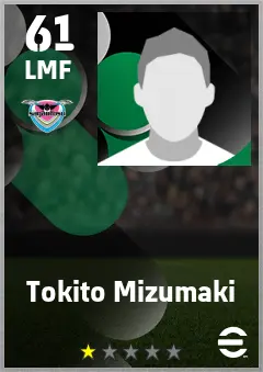Tokito Mizumaki eFootball 2026 player card — 61 OVR LMF
