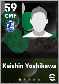 Keishin Yoshikawa eFootball 2026 player card — 59 OVR CMF