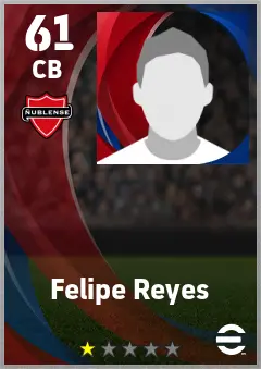 Felipe Reyes eFootball 2026 player card — 61 OVR CB