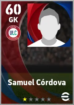 Samuel Cordova eFootball 2026 player card — 60 OVR GK
