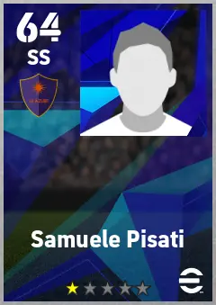 Samuele Pisati eFootball 2026 player card — 64 OVR SS
