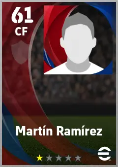 Martin Ramirez eFootball 2026 player card — 61 OVR CF