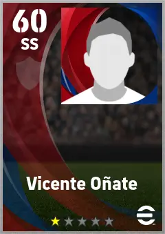 Vicente Onate eFootball 2026 player card — 60 OVR SS