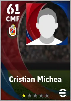 Cristian Michea eFootball 2026 player card — 61 OVR CMF
