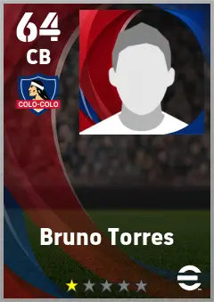 Bruno Torres eFootball 2026 player card — 64 OVR CB