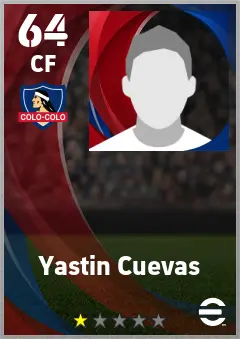 Yastin Cuevas eFootball 2026 player card — 64 OVR CF