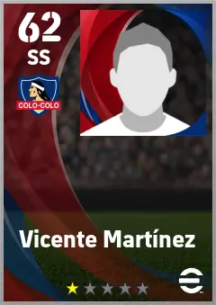 Vicente Martinez eFootball 2026 player card — 62 OVR SS