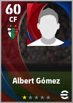 Albert Gomez eFootball 2026 player card — 60 OVR CF