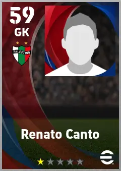 Renato Canto eFootball 2026 player card — 59 OVR GK