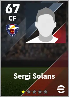 Sergi Solans eFootball 2026 player card — 67 OVR CF
