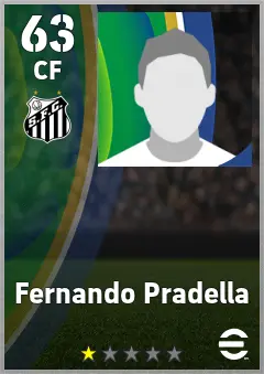 Fernando Pradella eFootball 2026 player card — 63 OVR CF