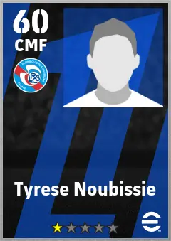 Tyrese Noubissie eFootball 2026 player card — 60 OVR CMF