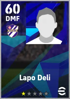 Lapo Deli eFootball 2026 player card — 60 OVR DMF