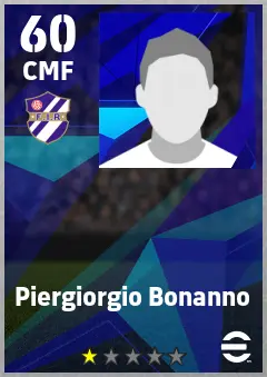 Piergiorgio Bonanno eFootball 2026 player card — 60 OVR CMF