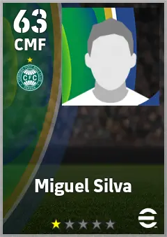 Miguel Silva eFootball 2026 player card — 63 OVR CMF
