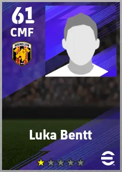 Luka Bentt eFootball 2026 player card — 61 OVR CMF