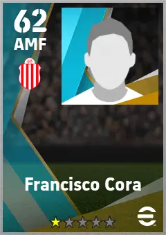 Francisco Cora eFootball 2026 player card — 62 OVR AMF