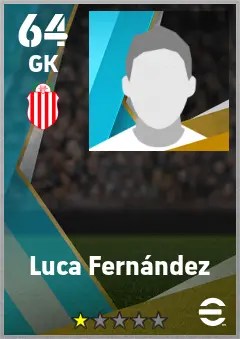 Luca Fernandez eFootball 2026 player card — 64 OVR GK