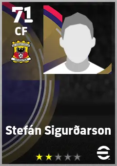 Stefan Sigurdharson eFootball 2026 player card — 71 OVR CF