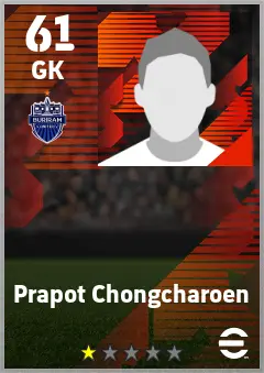 Prapot Chongcharoen eFootball 2026 player card — 61 OVR GK