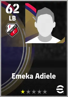 Emeka Adiele eFootball 2026 player card — 62 OVR LB
