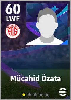 Mucahid Ozata eFootball 2026 player card — 60 OVR LWF