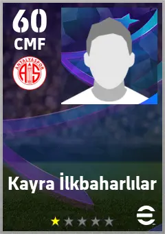 Kayra Ilkbaharlilar eFootball 2026 player card — 60 OVR CMF