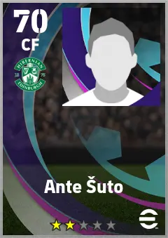 Ante Suto eFootball 2026 player card — 70 OVR CF
