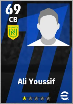 Ali Youssif eFootball 2026 player card — 69 OVR CB