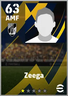 Zeega eFootball 2026 player card — 63 OVR AMF