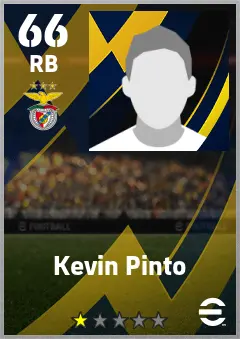 Kevin Pinto eFootball 2026 player card — 66 OVR RB
