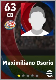 Maximiliano Osorio eFootball 2026 player card — 63 OVR CB