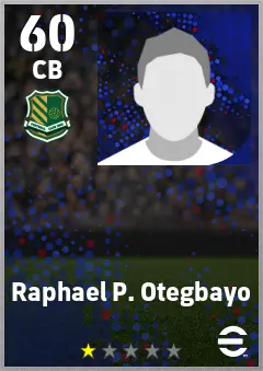 Raphael P. Otegbayo eFootball 2026 player card — 60 OVR CB