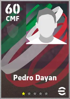 Pedro Dayan eFootball 2026 player card — 60 OVR CMF